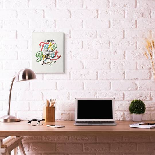 Stupell Industries Take A Break Comic Book Wall Plaque